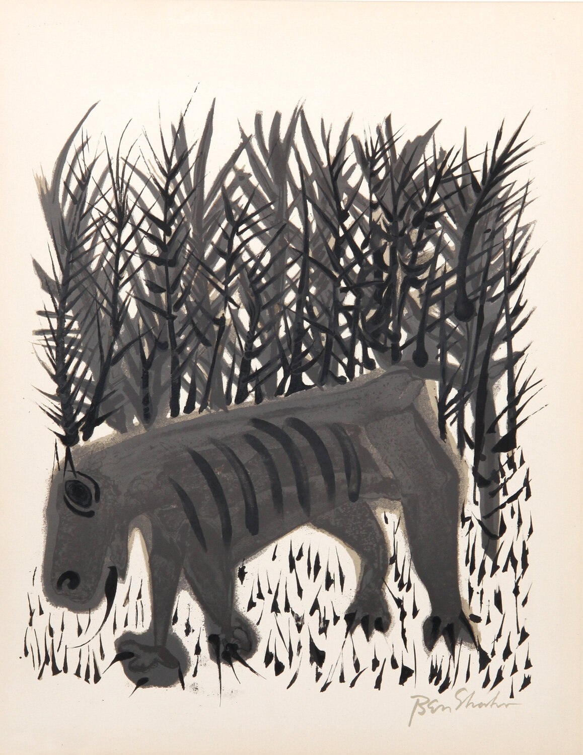 One Must Know the Animals Ben Shahn Stampa in vendita