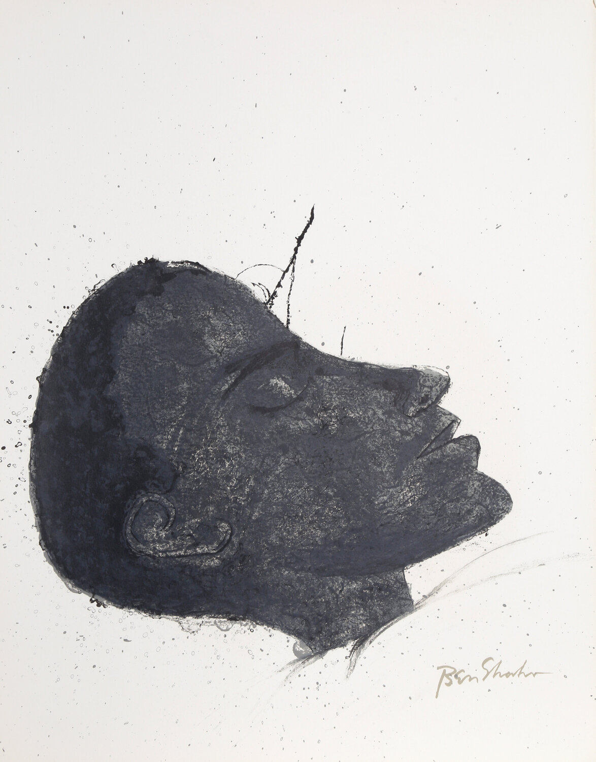 Beside the Dying from the Rilke Portfolio Ben Shahn Druck zu verkaufen