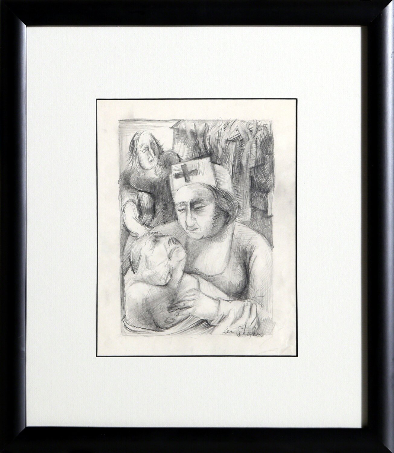 Nurse Ben Shahn Opera su carta in vendita