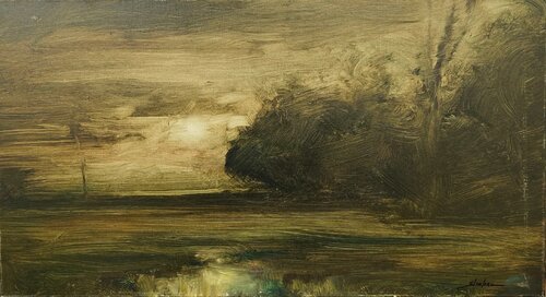 Evening Landscape di Dennis Sheehan, Pittura in vendita su Singulart