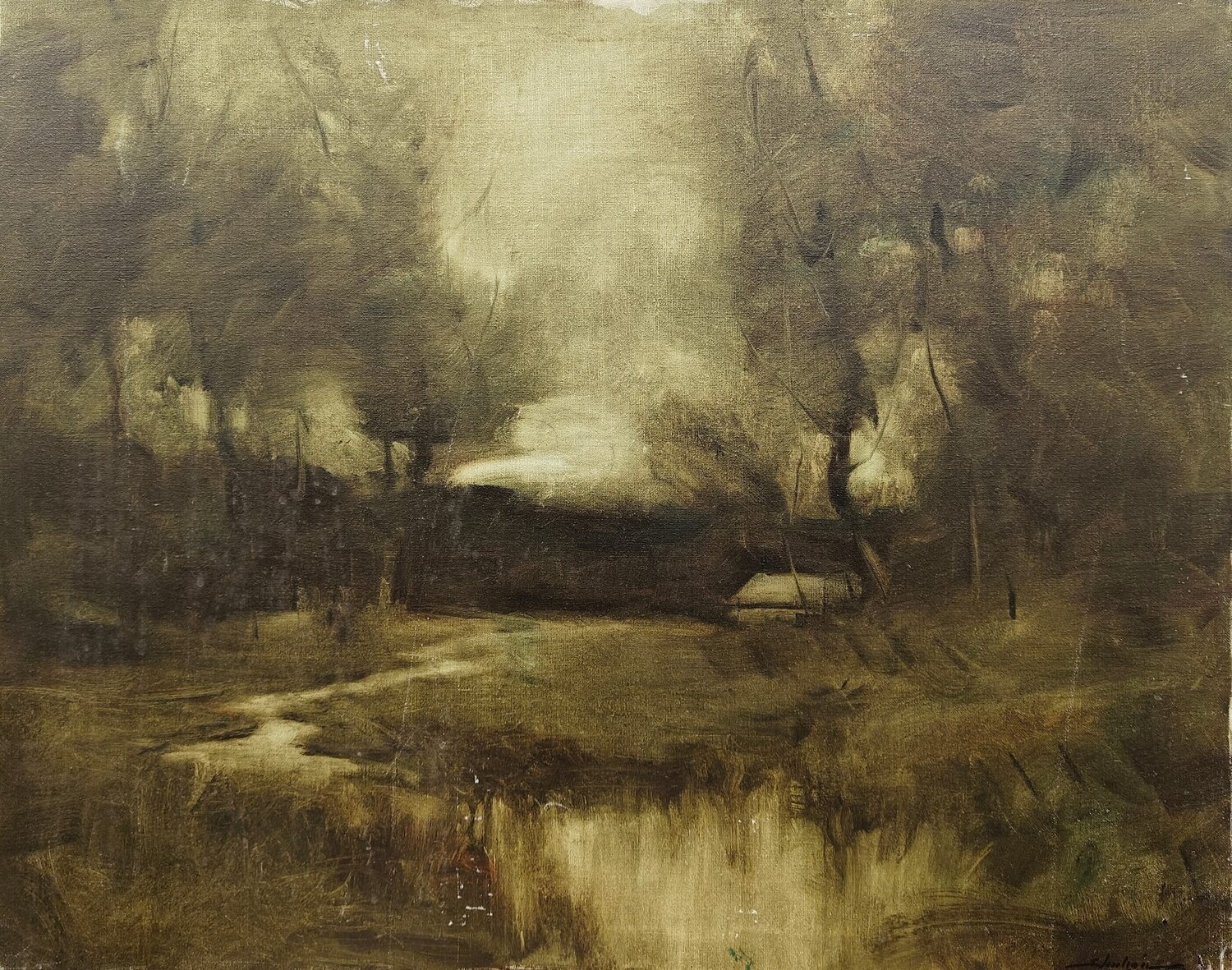 Winding Brook Dennis Sheehan Dipinto originale in vendita