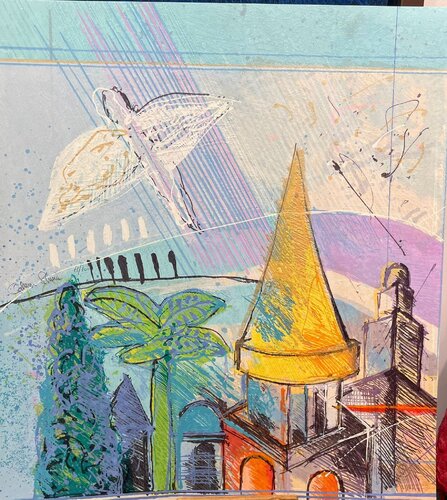 View of Jerusalem 1 by Calman Shemi, Painting for Sale on Singulart