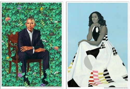 The Obamas by Amy Sherald, 인쇄 for Sale on Singulart