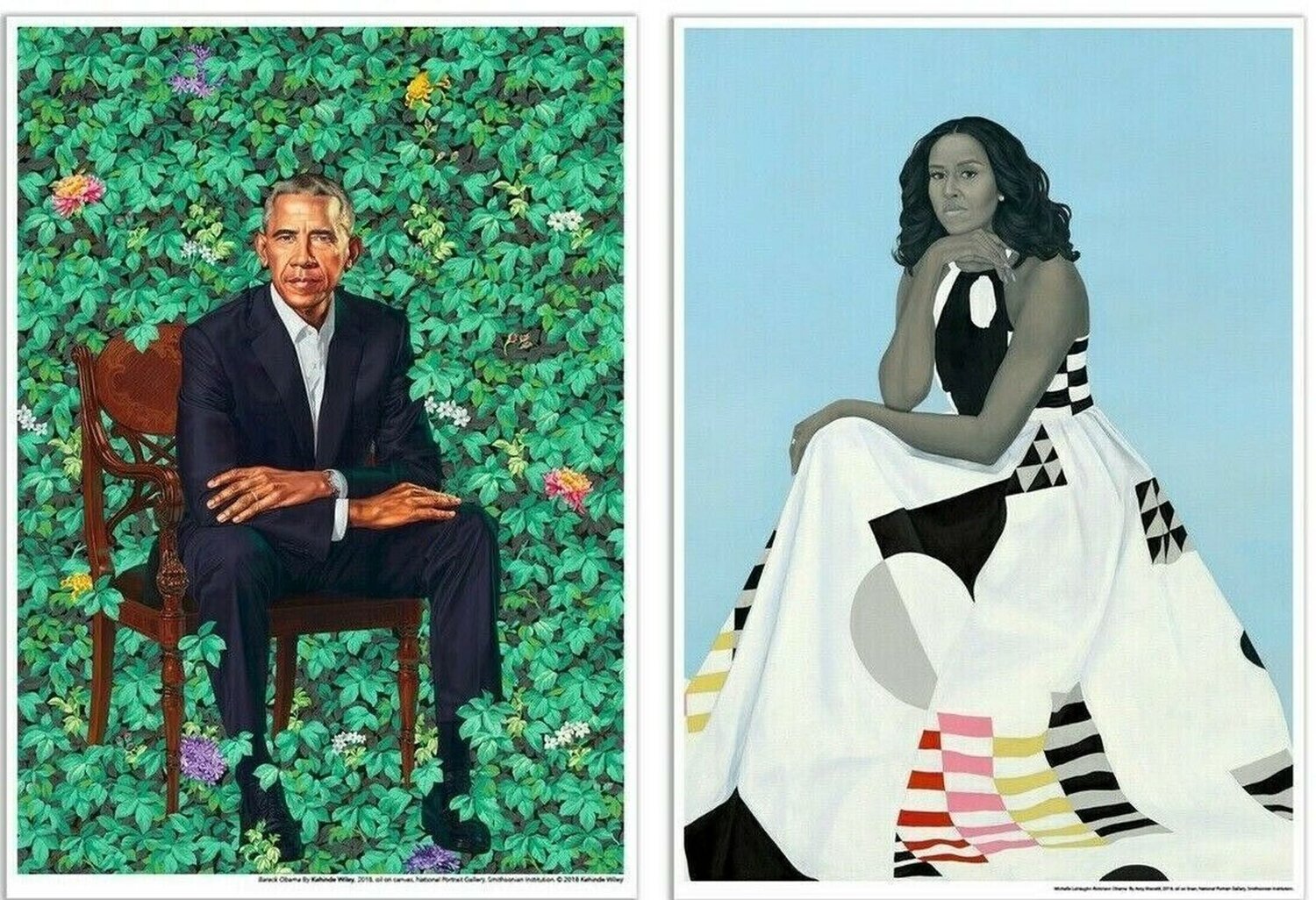 The Obamas Amy Sherald Print for sale