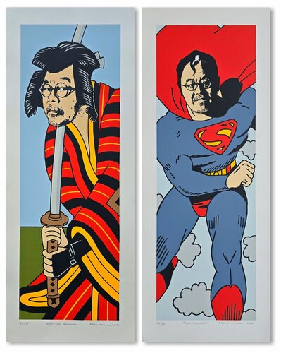 Buddaheads - SET von Roger Shimomura, Druck kaufen auf Singulart