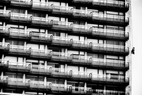 On the 4th floor, a Man has just Watched a Porn Movie von Grégory Herpe, Fotografie kaufen auf Singulart