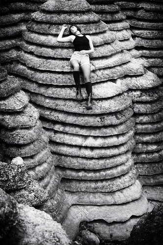 Girl on the Rock by Grégory Herpe, Photography for Sale on Singulart
