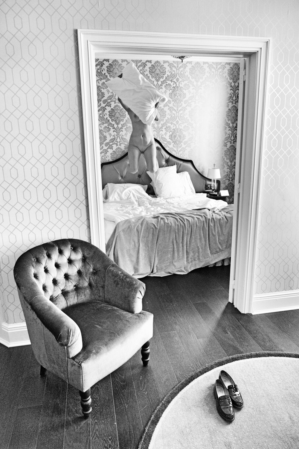 The mattress is bloody brilliant Grégory Herpe Fotografie zu verkaufen