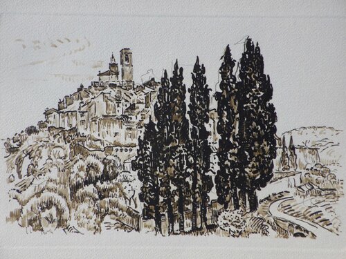 St Paul de Venc de Paul Signac, Impresión a la venta en Singulart