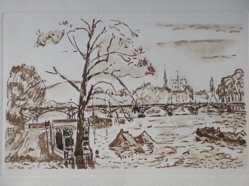 Les inondations à Pari van Paul Signac, Afdruk te koop op Singulart