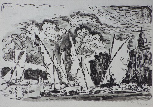 Saint Trope von Paul Signac, Druck kaufen auf Singulart