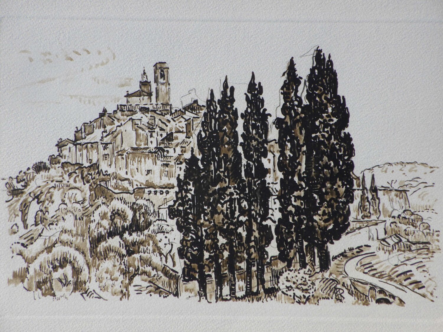 St Paul de Venc Paul Signac Stampa in vendita