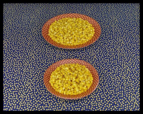 Two Plates of Corn di Sandy Skoglund, Fotografia in vendita su Singulart