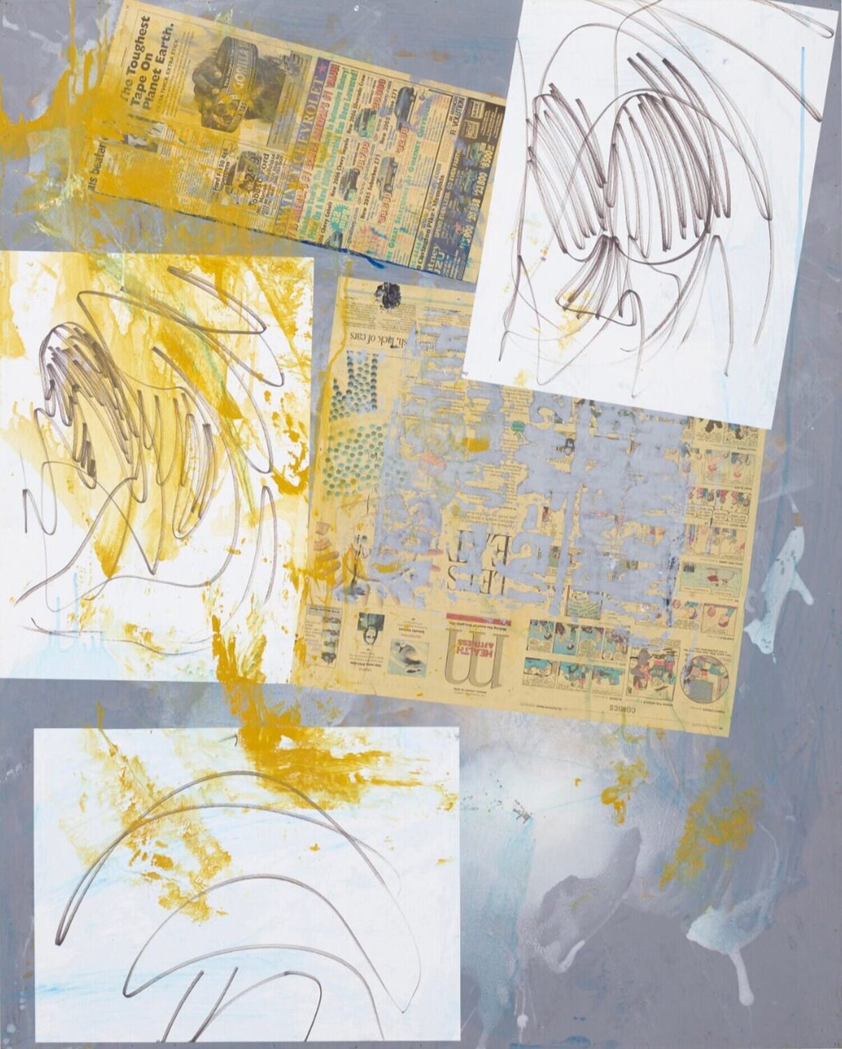 Untitled Josh Smith Original painting for sale