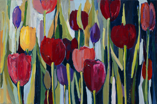 Tulip Magic de Daria Bagrintseva, Pintura a la venta en Singulart