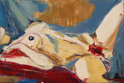Red Lady van Daria Bagrintseva, Schilderij te koop op Singulart