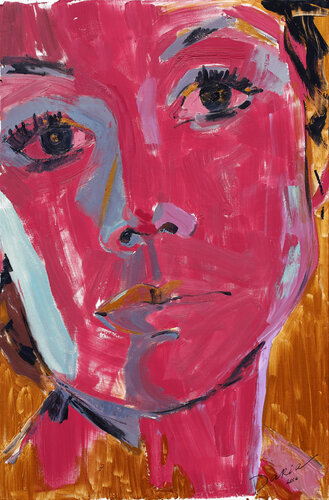 Crimson Self Portrait von Daria Bagrintseva, Malerei kaufen auf Singulart