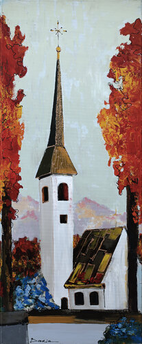 Stockholm suburb van Daria Bagrintseva, Schilderij te koop op Singulart