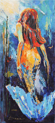 Little Mermaid - Author's copy di Daria Bagrintseva, Pittura in vendita su Singulart