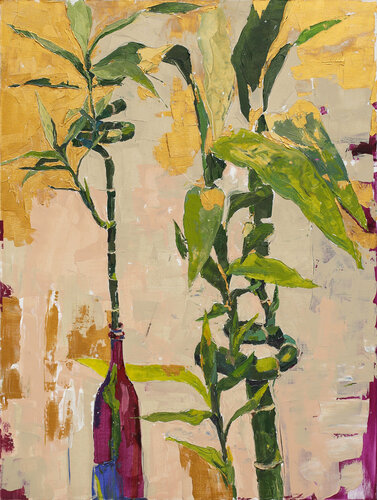 Green and Growing di Daria Bagrintseva, Pittura in vendita su Singulart