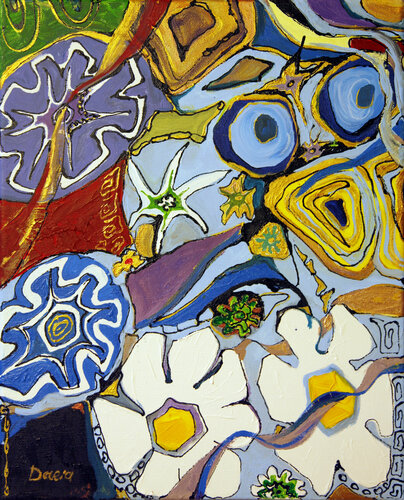 Murano - Blue de Daria Bagrintseva, Pintura a la venta en Singulart