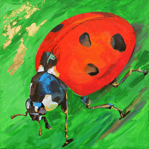 Ladybug di Daria Bagrintseva, Pittura in vendita su Singulart