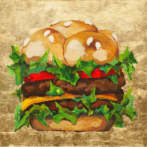 Burger di Daria Bagrintseva, Pittura in vendita su Singulart