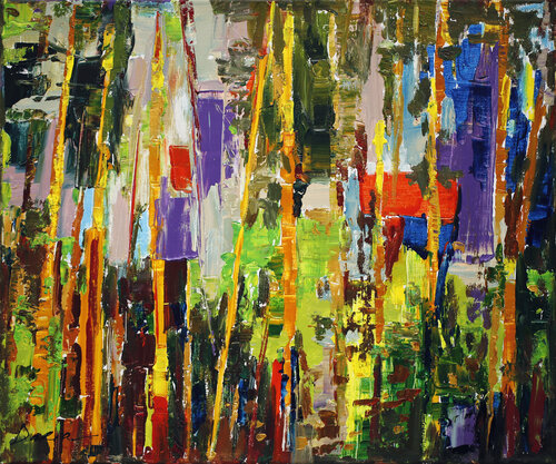 Pine trees in the light of sunset Daria Bagrintseva