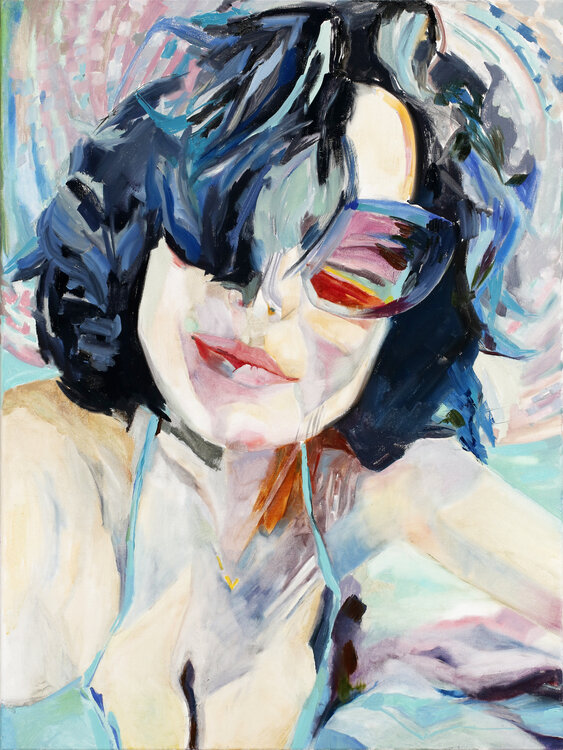 In the Rays of the Sun. Self-Portrait Daria Bagrintseva
