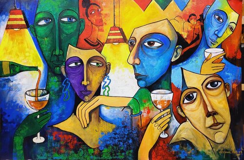 Celebration 2 von Arjun Das, Malerei kaufen auf Singulart