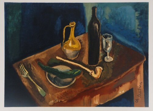 Table à la pipe von Chaïm Soutine, Druck kaufen auf Singulart