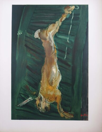 Lièvre au volet vert, Lithographie signée van Chaïm Soutine, Afdruk te koop op Singulart