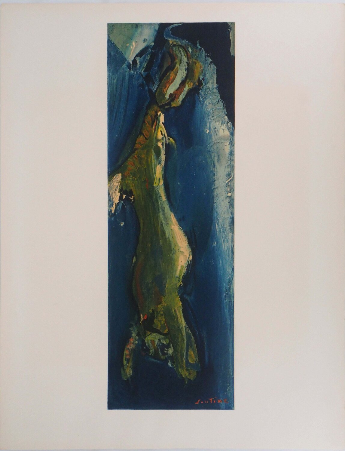 Lièvre pendu, Lithographie signée Chaïm Soutine Print for sale