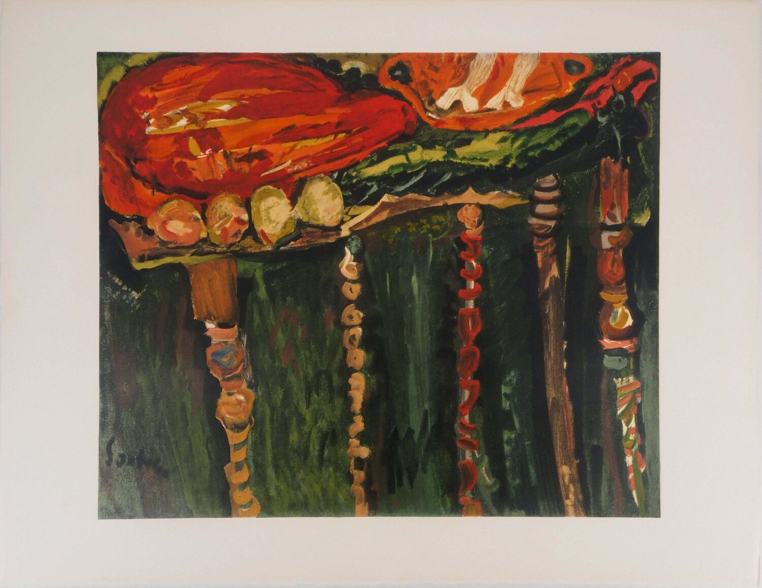 Table de boucher, Lithographie signée Chaïm Soutine Print for sale
