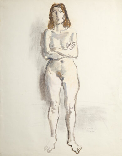 Nude Figure by Raphael Soyer, 종이 for Sale on Singulart