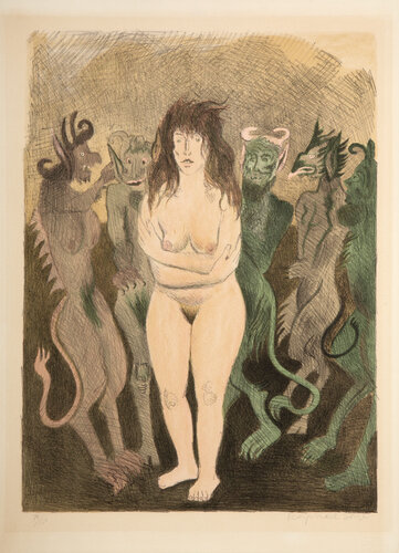 Nude with Devils by Raphael Soyer, 인쇄 for Sale on Singulart