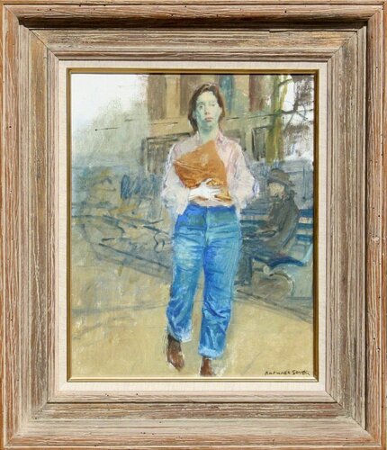 Woman on Street by Raphael Soyer, 회화 for Sale on Singulart