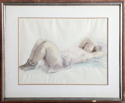 Sleeping Nude by Raphael Soyer, Work on Paper for Sale on Singulart