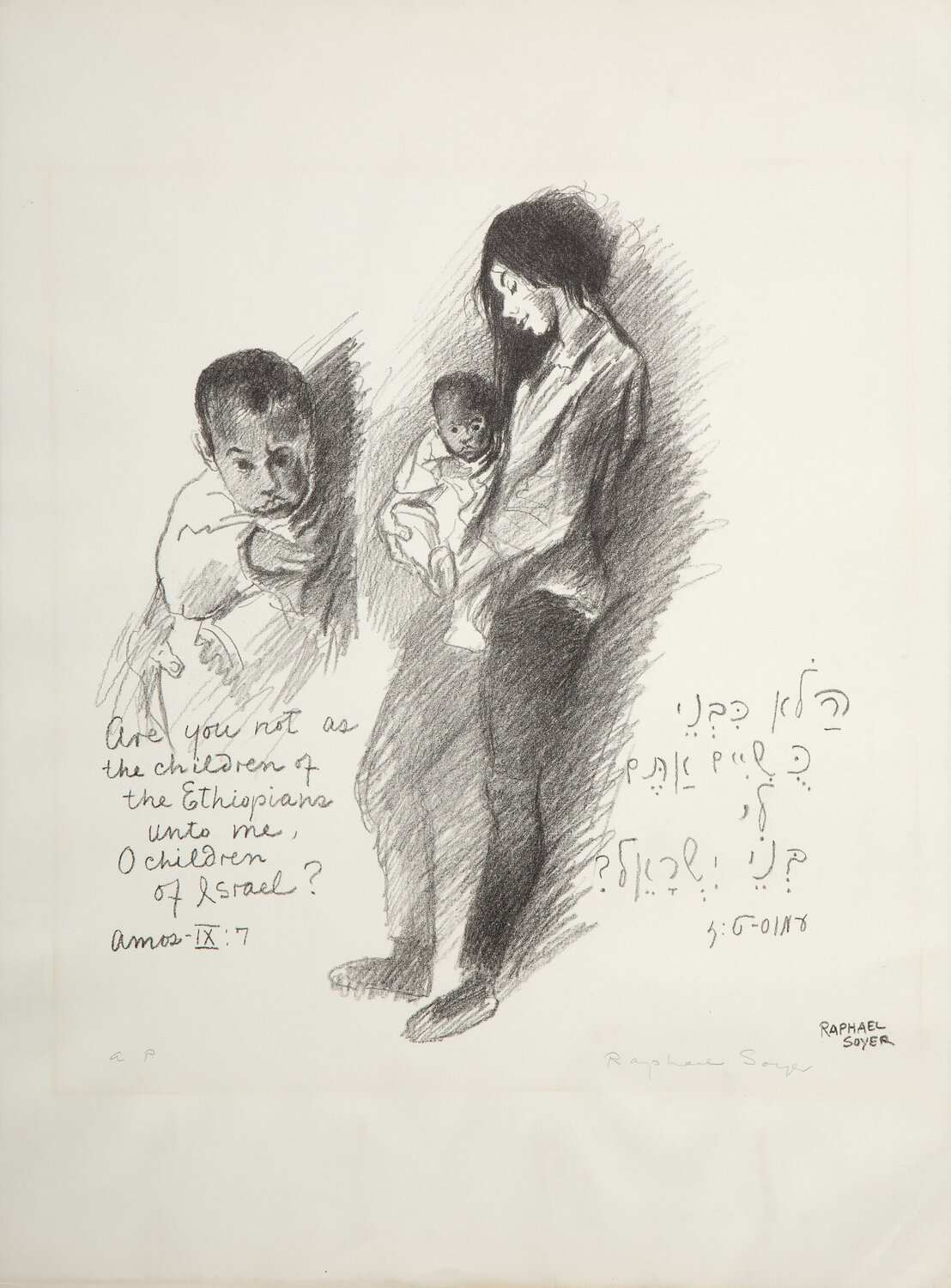 Woman and Child Raphael Soyer