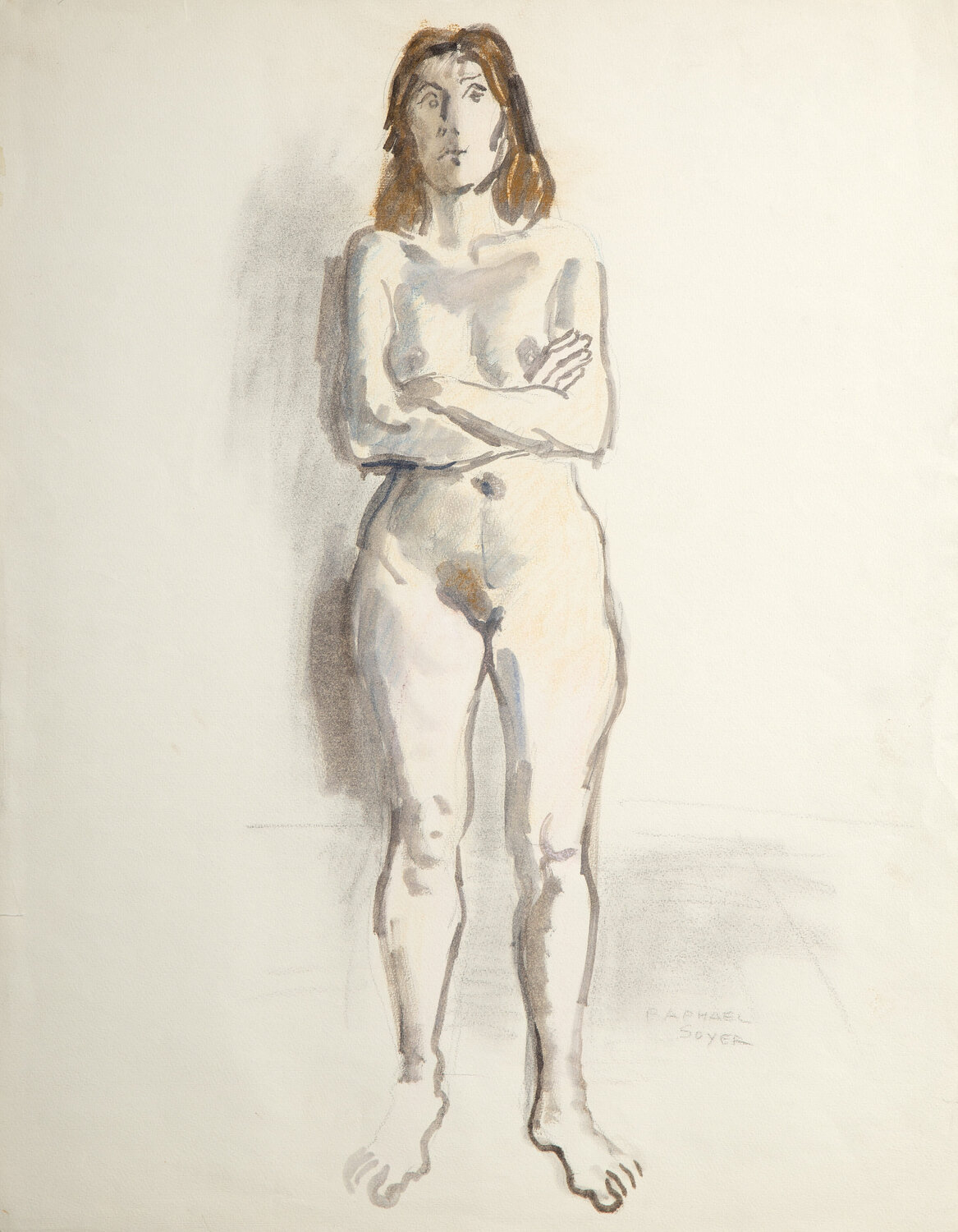 Nude Figure Raphael Soyer
