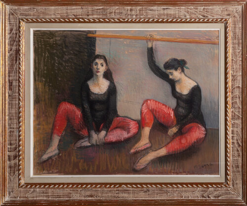 Dancers at the Barre par Moses Soyer, Œuvre sur papier en vente sur Singulart