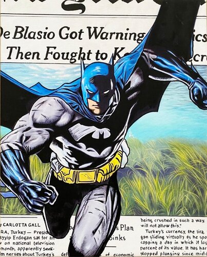 Untitled (Batman) di Benjamin Spark, Pittura in vendita su Singulart
