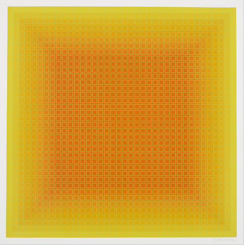 Yellow Filtration van Julian Stanczak, Afdruk te koop op Singulart