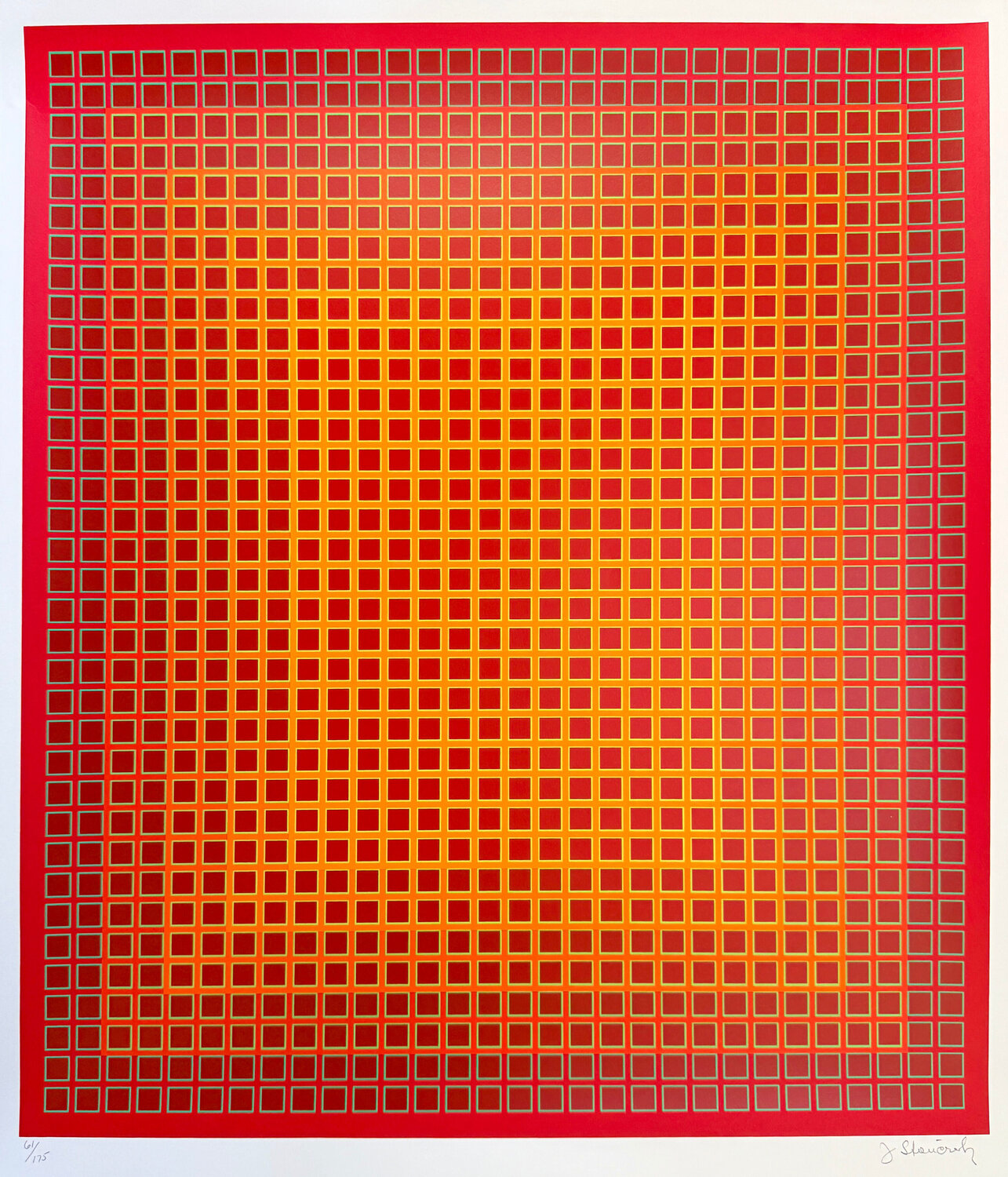 Sequential Chroma Julian Stanczak Impresión en venta
