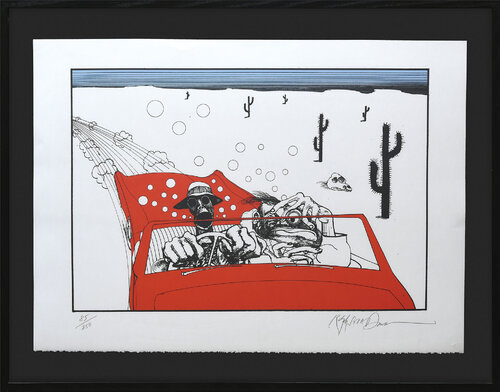 Savage Journey to the Heart of the American Dream. by Ralph Steadman, Print for Sale on Singulart