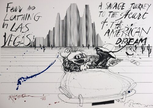 Savage Journey the American Dream Edition by Ralph Steadman, Print for Sale on Singulart