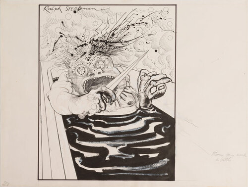 Lawyer in the Tub di Ralph Steadman, Opera su carta in vendita su Singulart