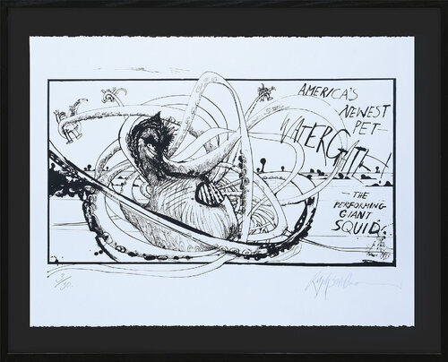 America’s Newest Pet - Watergate by Ralph Steadman, Print for Sale on Singulart