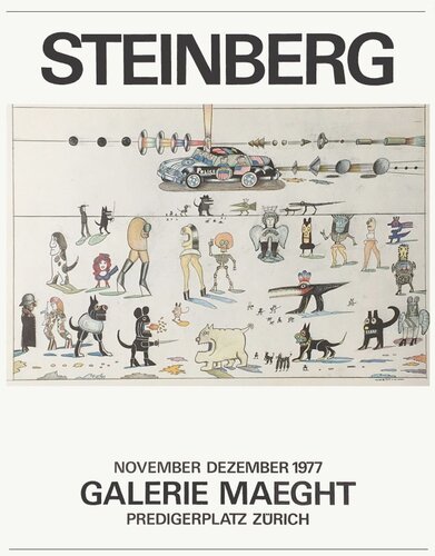 Expo 77 - Galerie Maeght Zürich by Saul Steinberg, Print for Sale on Singulart