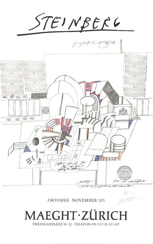 Maeght Zurich van Saul Steinberg, Afdruk te koop op Singulart